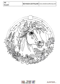 Mandala boyama sayfaları